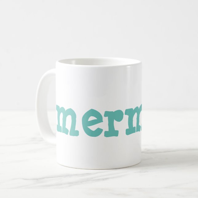 mermaid coffee mug (Front Left)