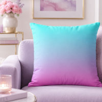 Mermaid colours gradient purple pink aqua ombre