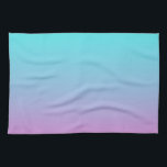 Mermaid colours gradient purple pink aqua ombre tea towel<br><div class="desc">Mermaid colours gradient purple pink aqua ombre home accessories. Mermaid colours room accessories</div>