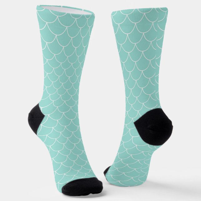 Mermaid Colours Rainbow Socks (Angled)