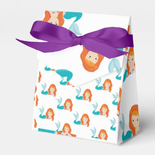 Mermaid Crew Party Orange Favour Box