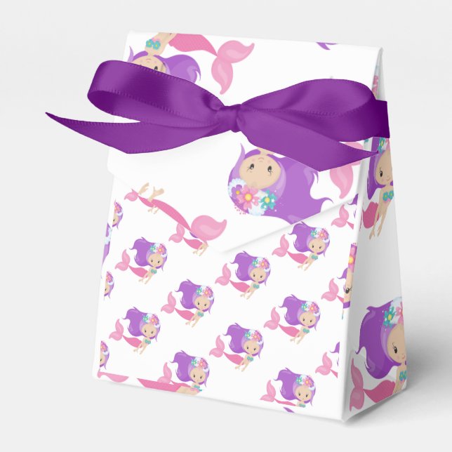 Mermaid Crew Party Pirate Favour Box (Front Side)
