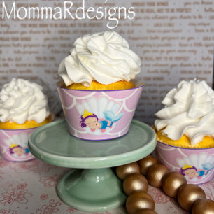 Mermaid cupcake wrappers, cupcake wrapper
