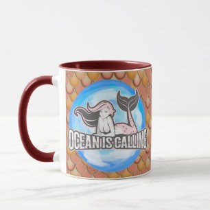 Mermaid Cute PINK Mug