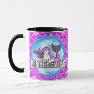 Mermaid Cute Purple Mug