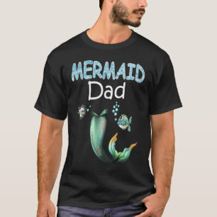 Mermaid Dad Cool Family Matching Set T-Shirt