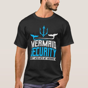 Mermaid Daddy Merdad Dad Papa Merman Birthday T-Shirt