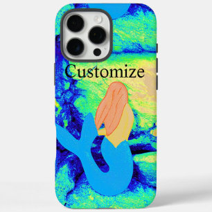 mermaid design iPhone 16 pro max case