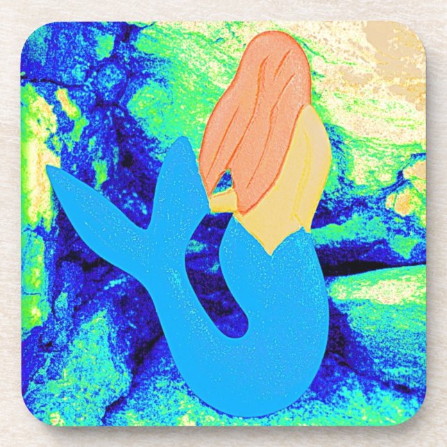 mermaid design coaster (Front)