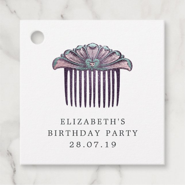 Mermaid Diamond Lace Favour Tags (Front)