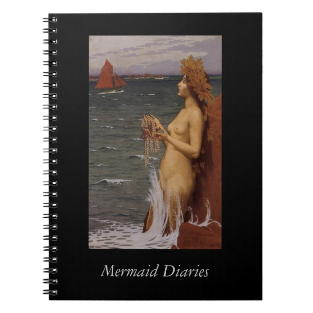 Mermaid Diaries Spiral Notebook (Front)