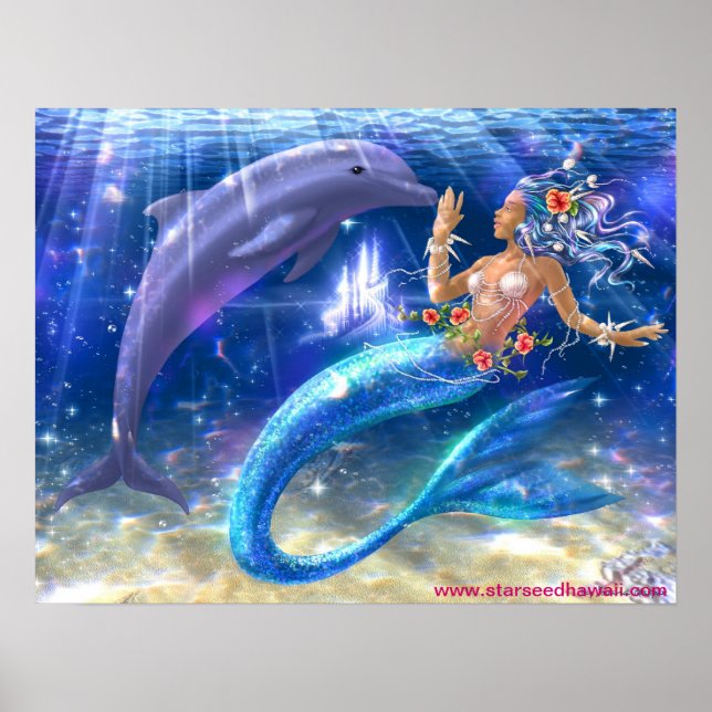 Mermaid/Dolphin Poster (Front)