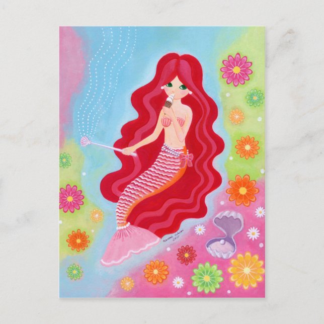 Mermaid Dream painting Postcard (Front)