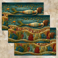 MERMAID DREAMS DECOUPAGE TISSUE PAPER