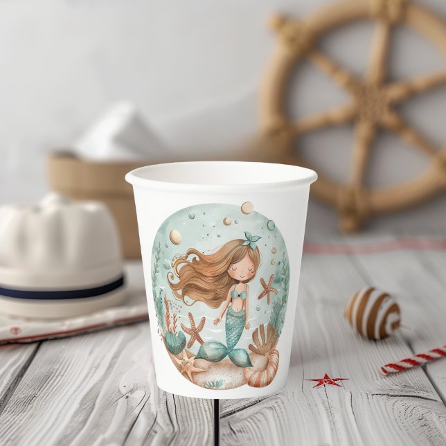 Mermaid Dreams Kids Paper Cups (Creator Uploaded)