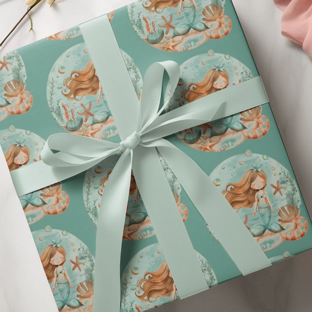 Mermaid Dreams Kids Wrapping Paper (Creator Uploaded)
