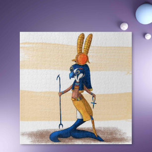 Mermaid Egyptian Falcon God of War Fantasy Jigsaw Puzzle