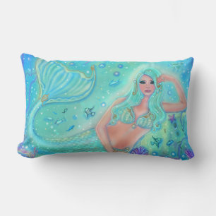 Mermaid "Eira" by Renee Lavoie Accent Pillow