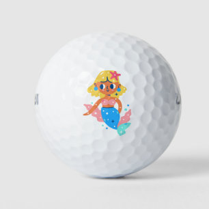 Mermaid fairy golf balls
