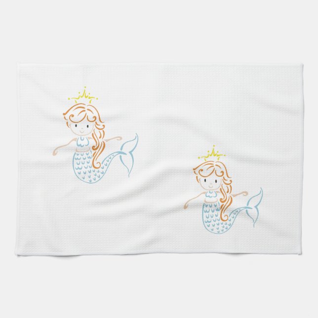 Mermaid Fairy Tea Towel (Horizontal)