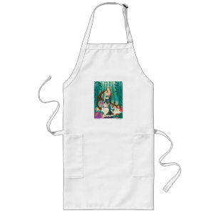 Mermaid Family (brunettes) Long Apron
