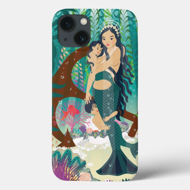 Mermaid Family  Case-Mate iPhone Case (Back)
