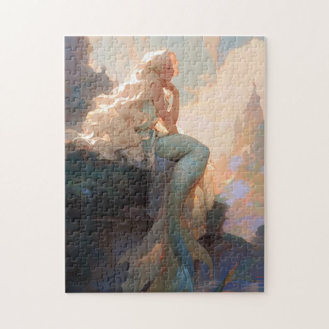 Mermaid Fantasy Art Jigsaw Puzzle (Vertical)