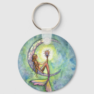 Mermaid Fantasy Fairy Art by Molly Harrison Key Ring