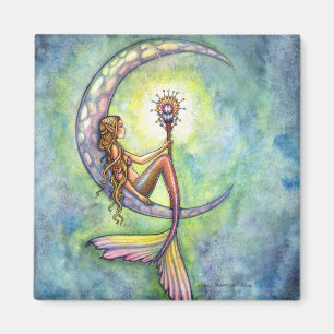 Mermaid Fantasy Fairy Art by Molly Harrison Magnet