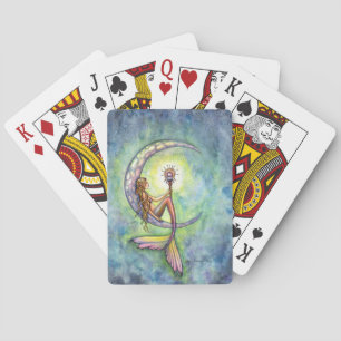 Mermaid Fantasy Fairy Art by  Molly Harrison Playing Cards