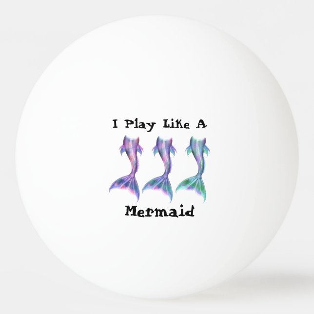 Mermaid Fantasy Fairy Tales Cartoon Tails Ping Pong Ball (Front)