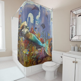 Mermaid Fantasy Shower Curtain
