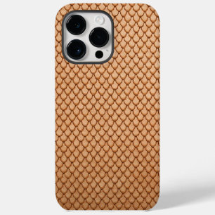 Mermaid Faux Leather Print iPhone 14 Pro Max Case
