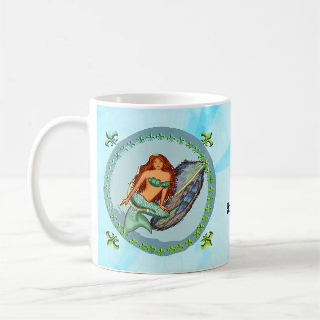 Mermaid Fish Lure Coffee Mug (Left)