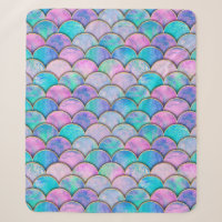 Mermaid fish scale wave japanese seamless pattern.