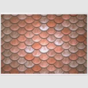 Mermaid Fish Scales Decoupage Background Salmon Tissue Paper
