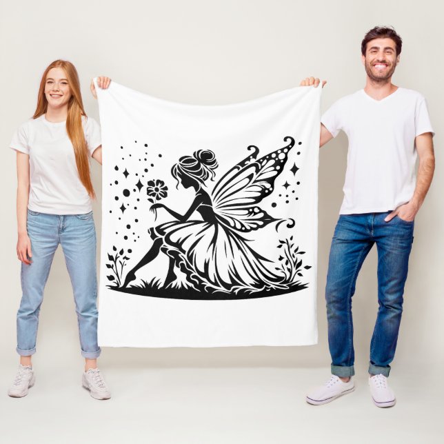 Mermaid  Fleece Blanket, 50"x60" Blanket (In Situ)