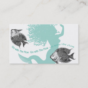 Mermaid Flow and Fish Business Card