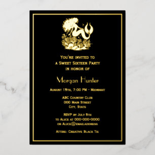 Mermaid Flowing Hair Sea Life Sweet Sixteen