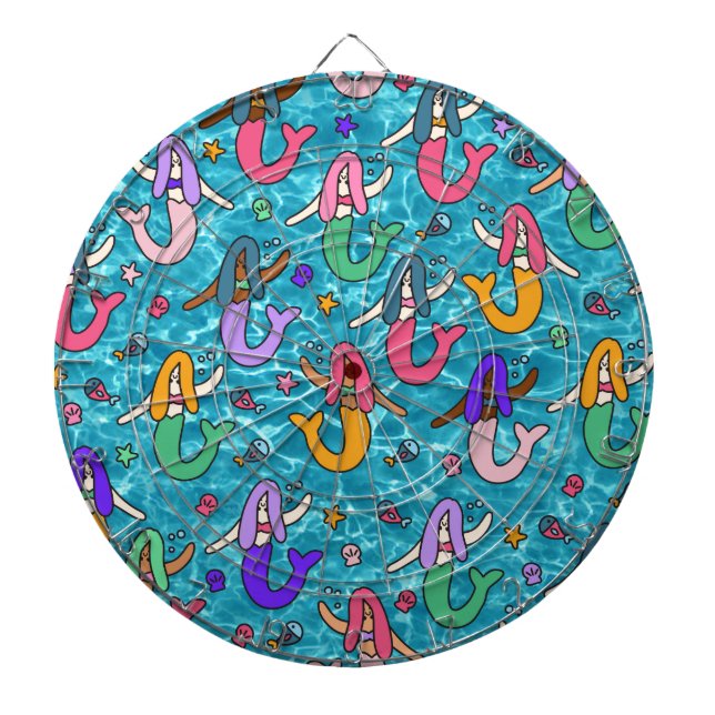 Mermaid friends dartboard (Front)
