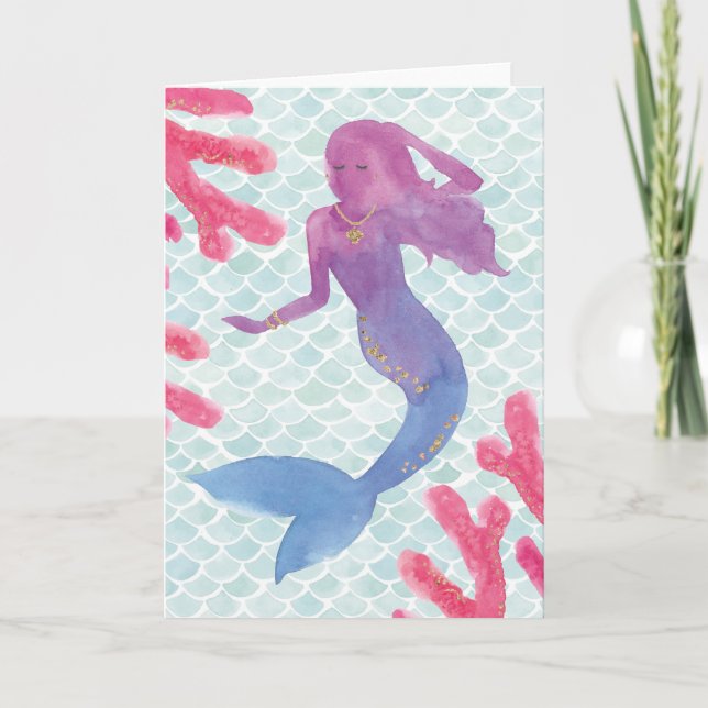 Mermaid Friends I Card (Front)