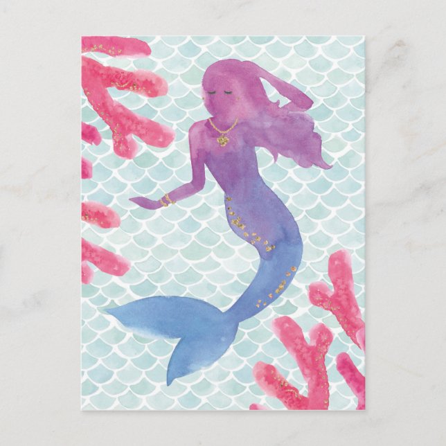 Mermaid Friends I Postcard (Front)