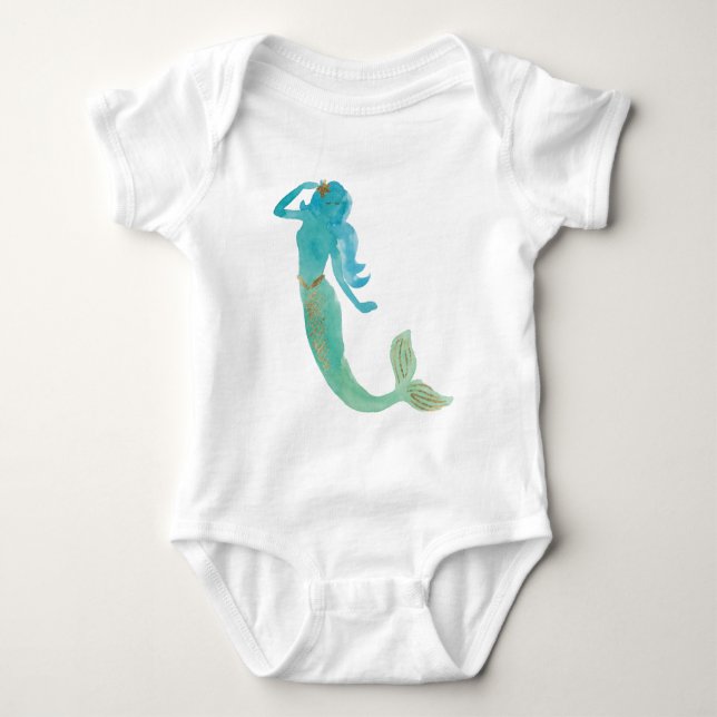 Mermaid Friends IV Baby Bodysuit (Front)