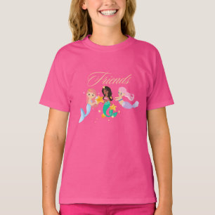 Mermaid Friends Kids’ T-Shirt Cute Ocean Mermaid