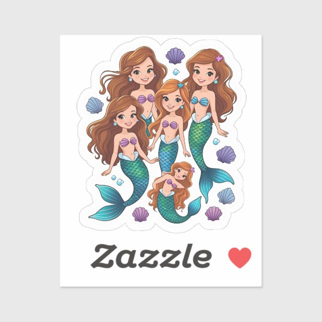 Mermaid Friends Personalised Fun set  (Sheet)