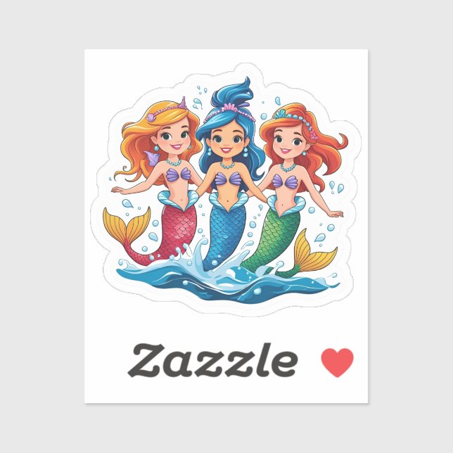 Mermaid Friends Personalised Fun set  (Sheet)