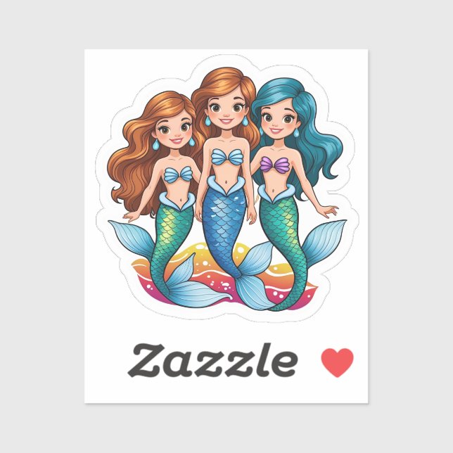 Mermaid Friends Personalised Fun set  (Sheet)
