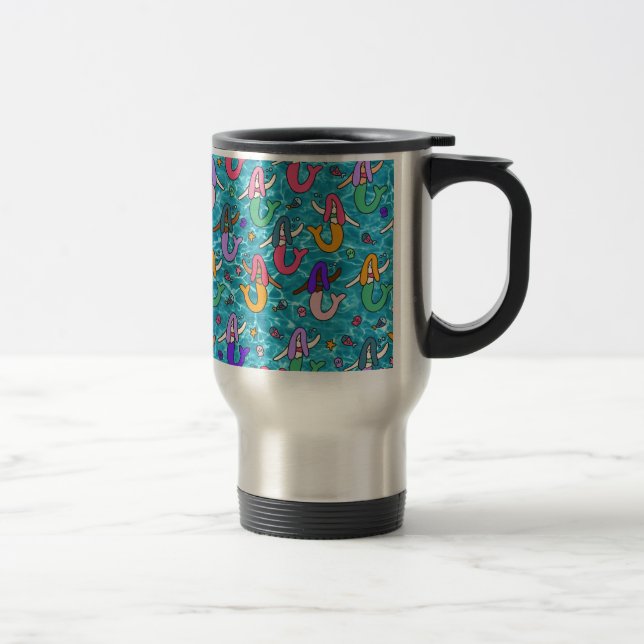 Mermaid friends travel mug (Right)