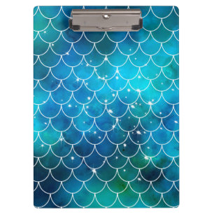 Mermaid Galaxy Pattern Clipboard