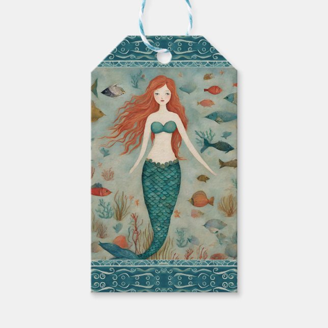 Mermaid Gift Tags (Front)